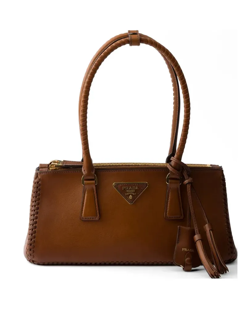 Prada Galleria medium leather bag - Braun Braun
