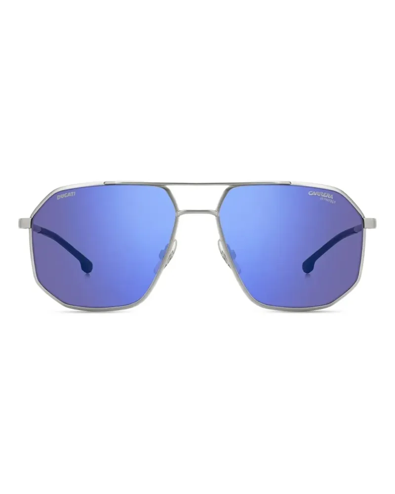 Carrera Sonnenbrille mit geometrischem Gestell - Grau Grau