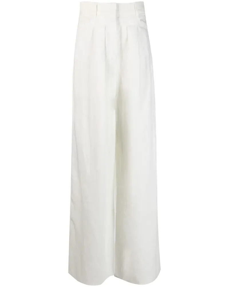 KRIZIA Hose mit hohem Bund - Weiß Weiß