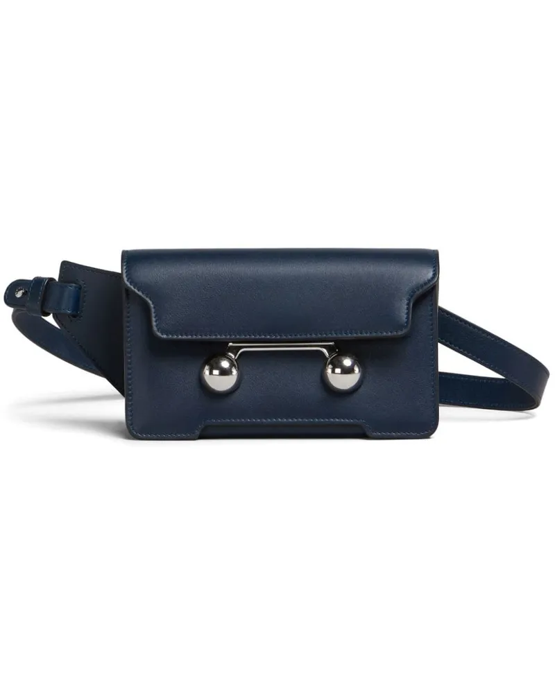 Marni Trunkaroo Gürteltasche aus Leder - Blau Blau