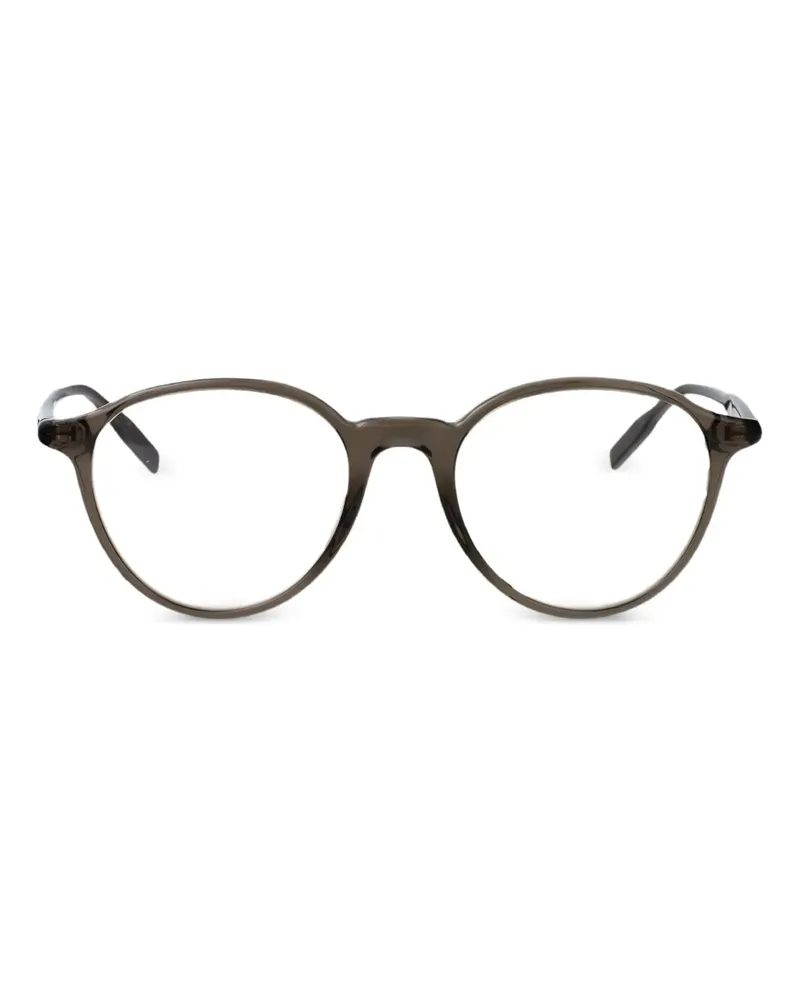 Montblanc Brille mit rundem Gestell - Braun Braun