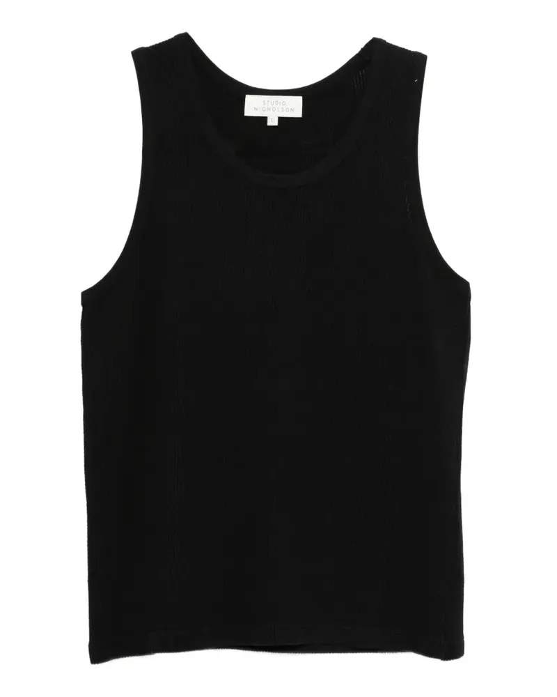 Studio Nicholson Razim ribbed vest - Schwarz Schwarz
