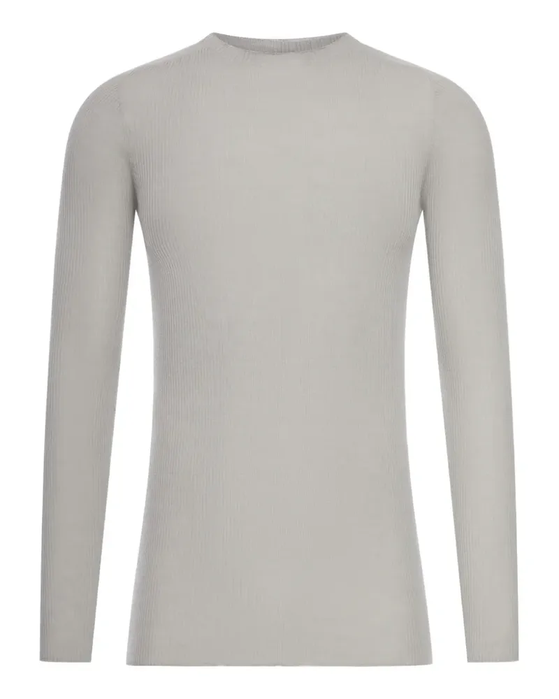 Rick Owens ribbed crew-neck sweater - Grau Grau