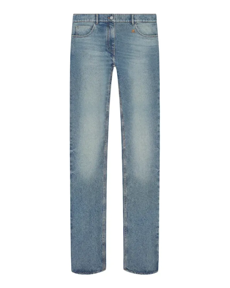 Courrèges Round Helm Jeans - Blau Blau
