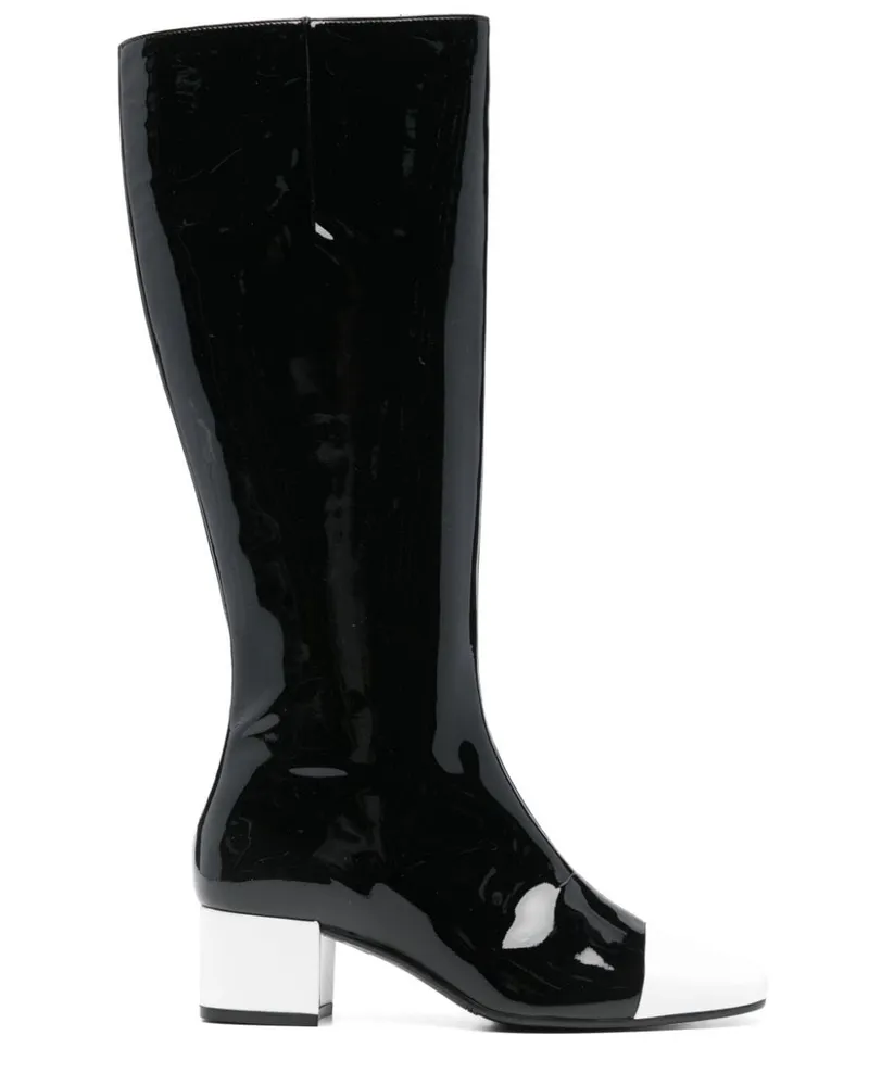 Carel Malaga Stiefel aus Lackleder 50mm - Schwarz Schwarz