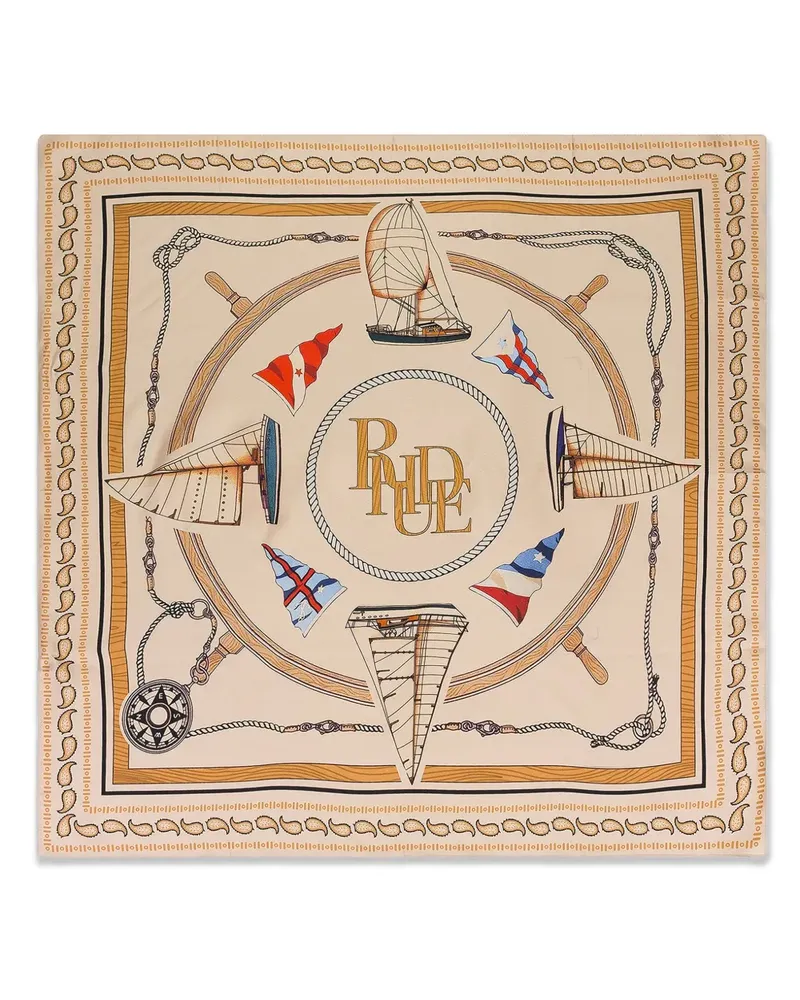 RHUDE printed scarf - Nude Nude