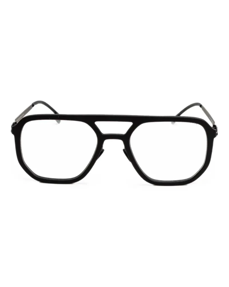 Mykita Brille mit geometrischem Gestell - Schwarz Schwarz