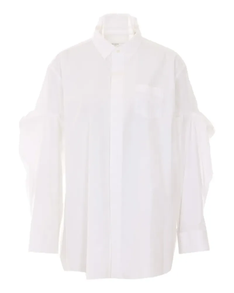 Sacai Oversized-Hemd mit Knöpfen - Weiß Weiß