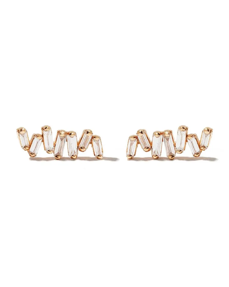 Suzanne Kalan 18kt 'Classic Fireworks' Rotgoldohrstecker mit Diamanten - Rosa Rosa