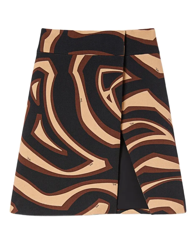 Emilio Pucci printed mini skirt - Schwarz Schwarz