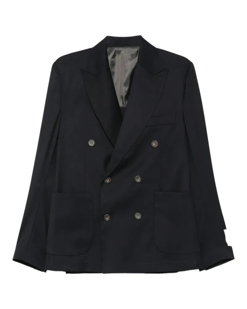 IMPERIAL double-breasted peak-lapel suit - Schwarz Schwarz