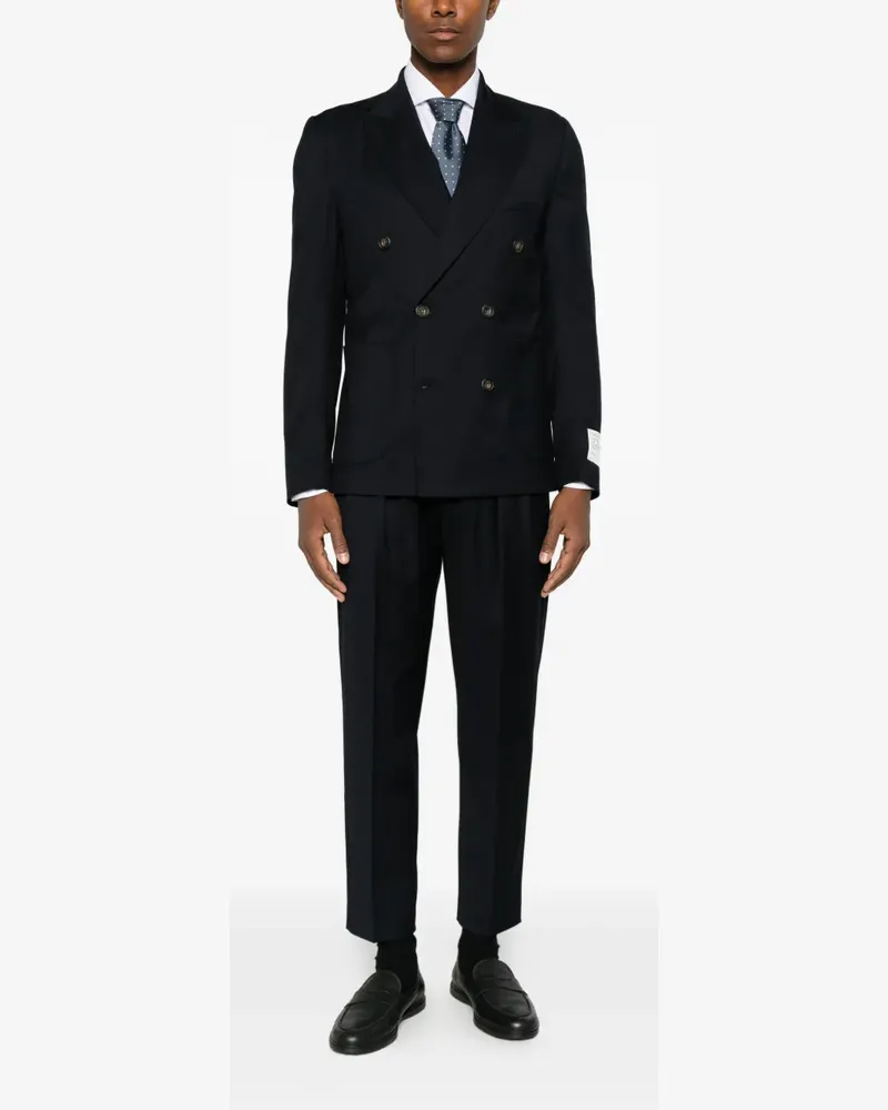IMPERIAL double-breasted peak-lapel suit - Schwarz Schwarz