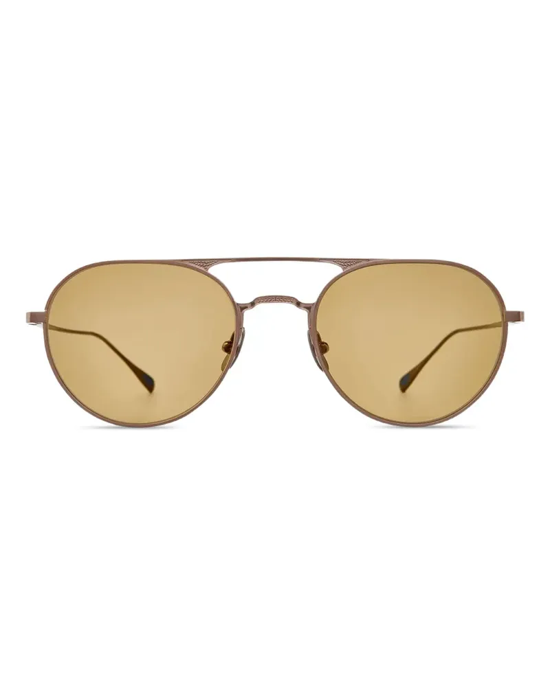 Garrett Leight Benny J pilot-frame sunglasses - Braun Braun