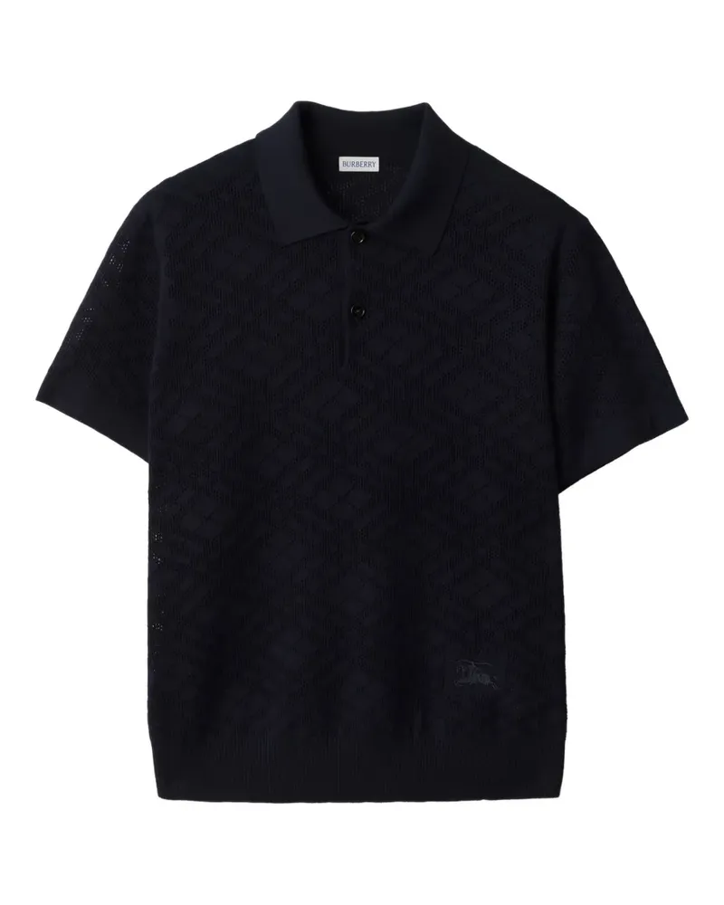 Burberry Kariertes Poloshirt - Blau Blau
