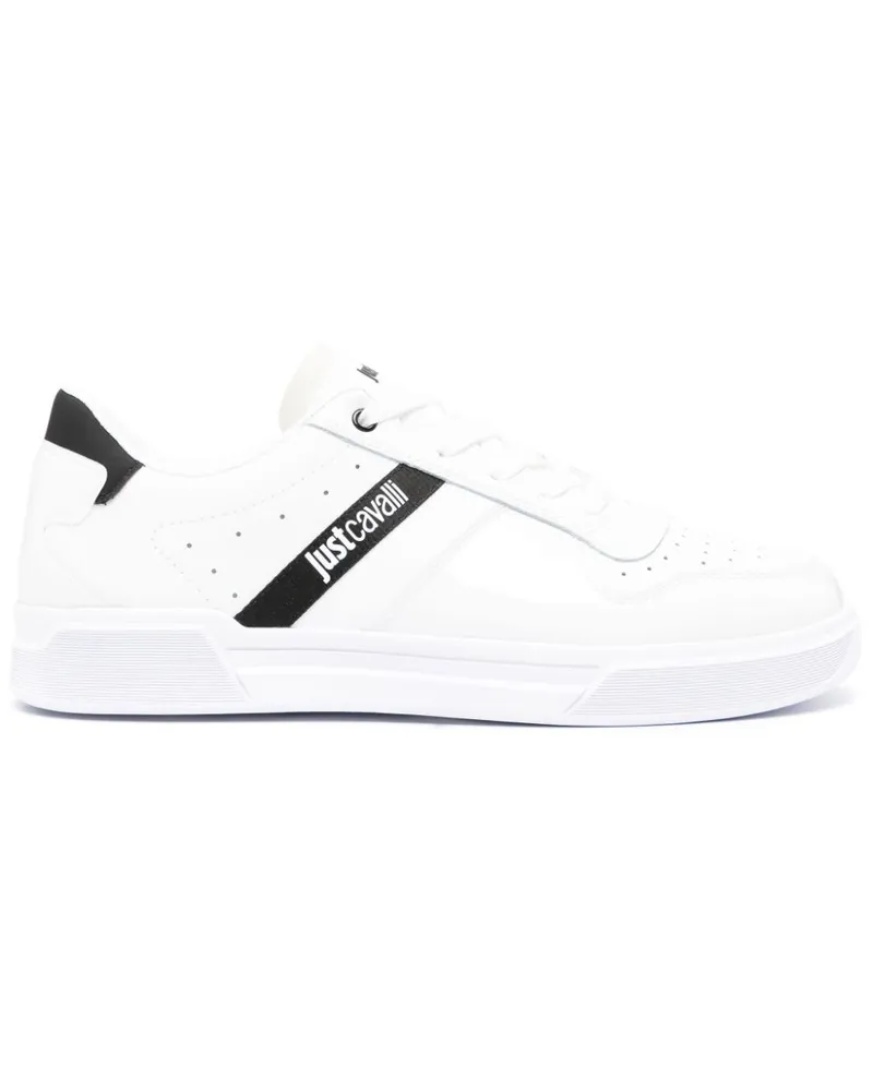 Just Cavalli Sneakers mit Logo-Print - Weiß Weiß