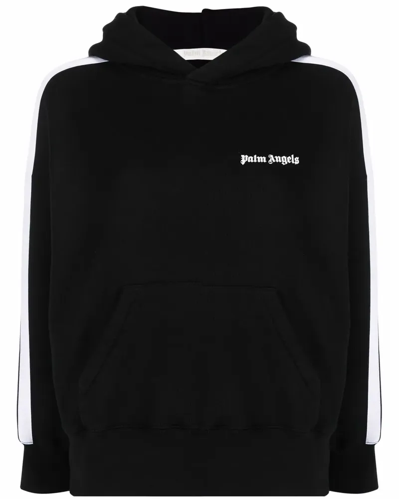 Palm Angels Hoodie mit Logo-Print - Schwarz Schwarz
