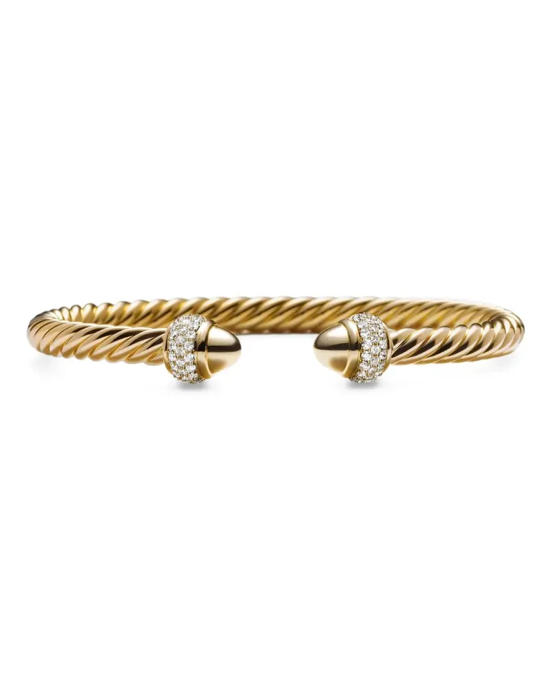 David Yurman 18kt Cable Gelbgoldarmspange mit Diamant 5mm Gold