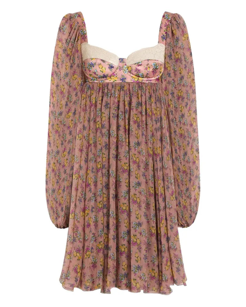 Dolce & Gabbana Kleid mit Puffärmeln - Rosa Rosa