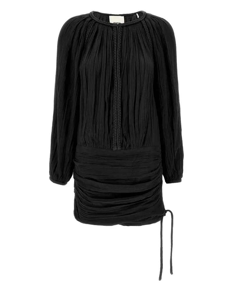 Isabel Marant Jaoni Kleid mit Falten - Schwarz Schwarz