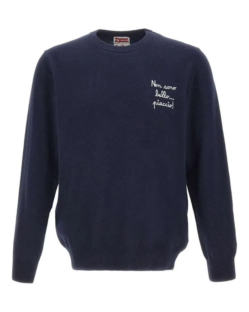 MC2 Saint Barth Bestickter Pullover - Blau Blau