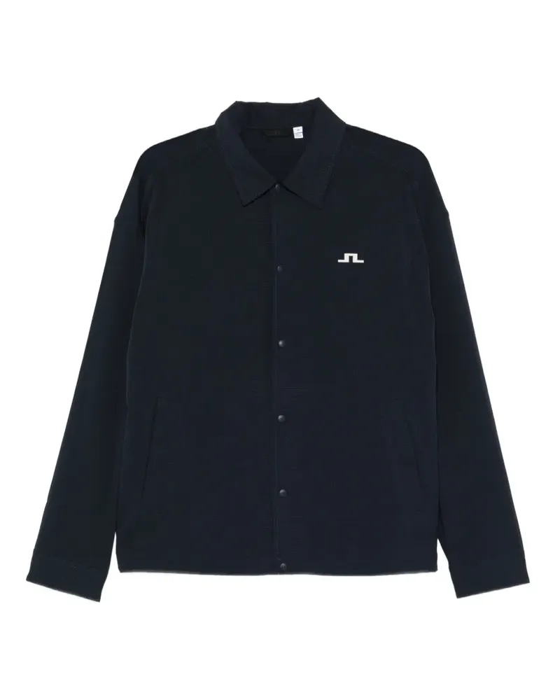 J.Lindeberg logo coach overshirt - Blau Blau