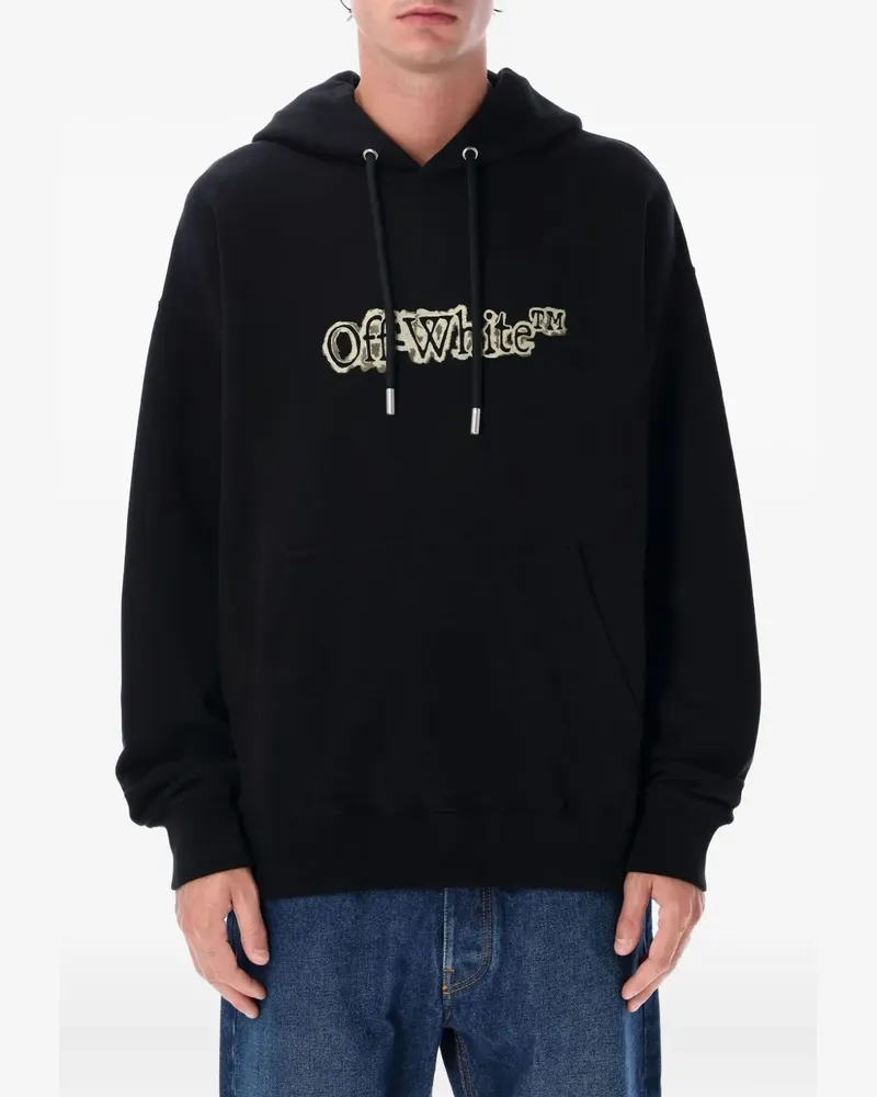 OFF-WHITE arrow-embellished hoodie - Schwarz Schwarz