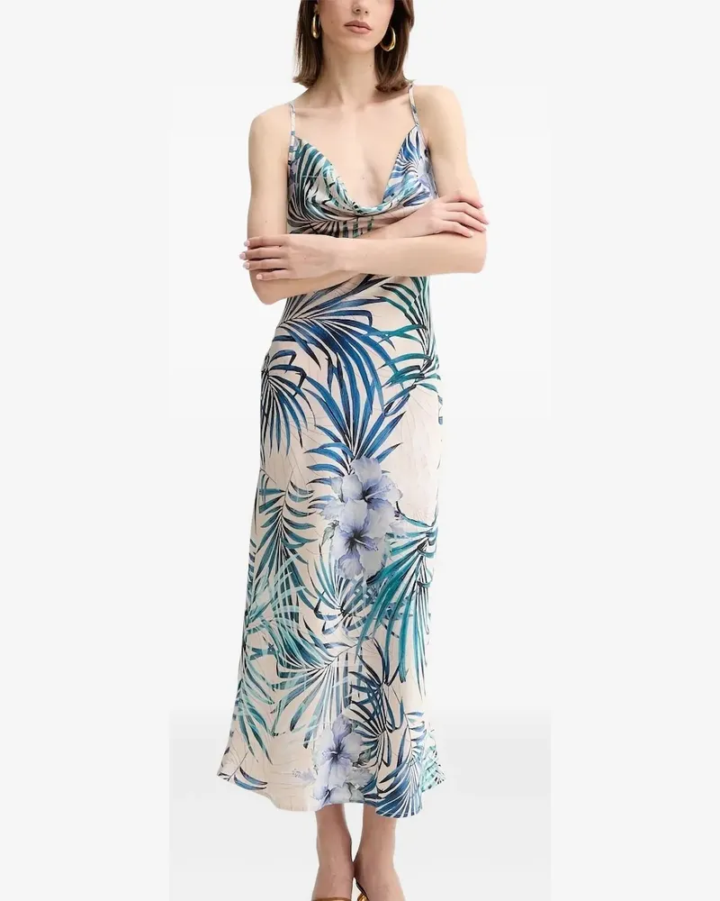 Guess Camisole-Kleid mit Blumen-Print - Nude Nude