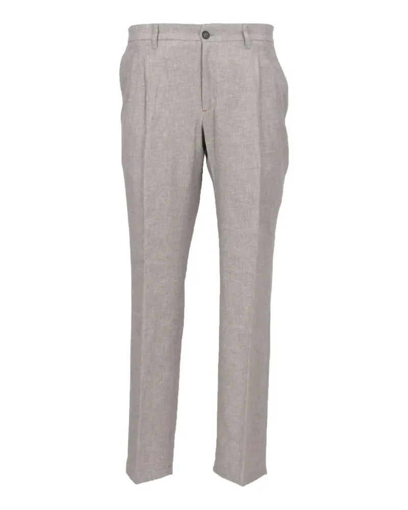 Isaia pleated tailored trousers - Grau Grau