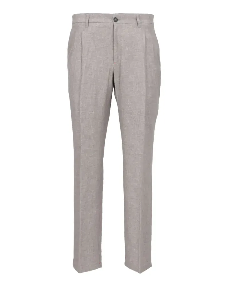 Isaia Klassische Bundfaltenhose - Grau Grau