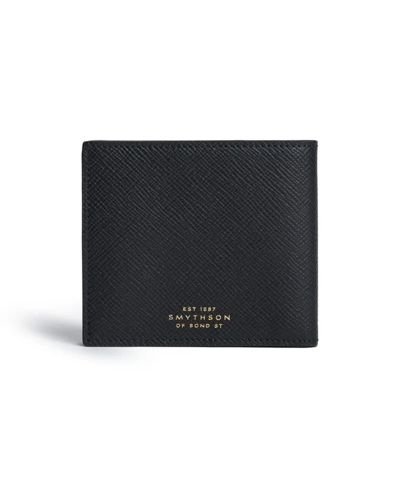 Smythson Panama Portemonnaie Schwarz