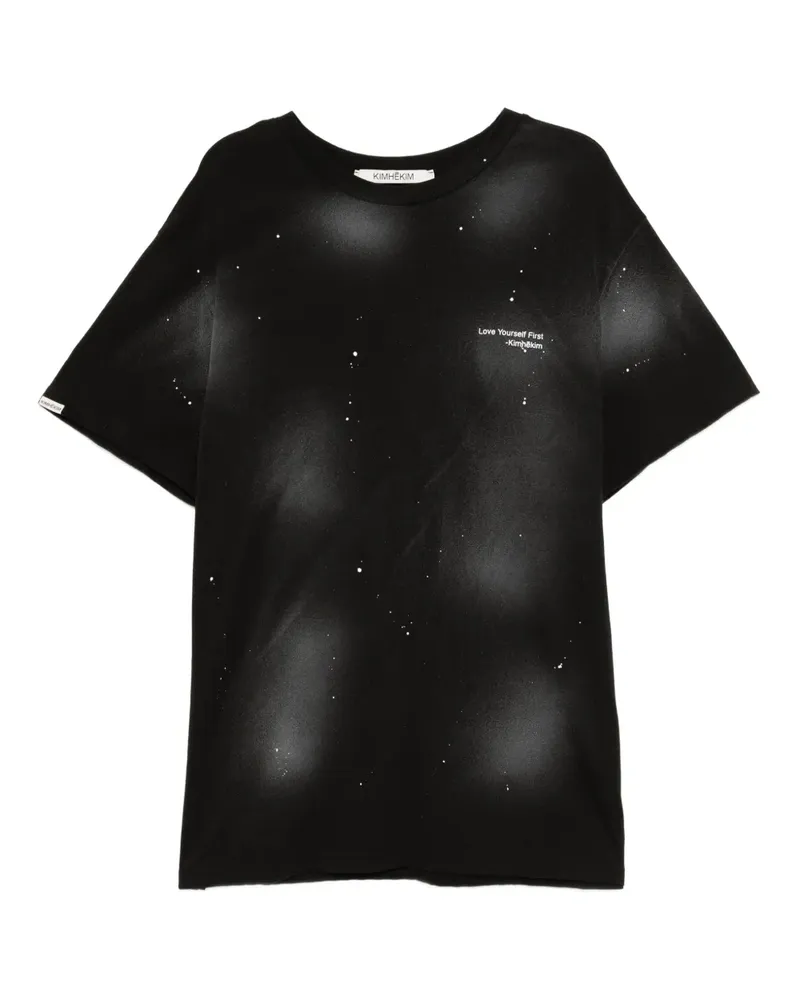 KIMHEKIM T-Shirt mit grafischem Print - Schwarz Schwarz