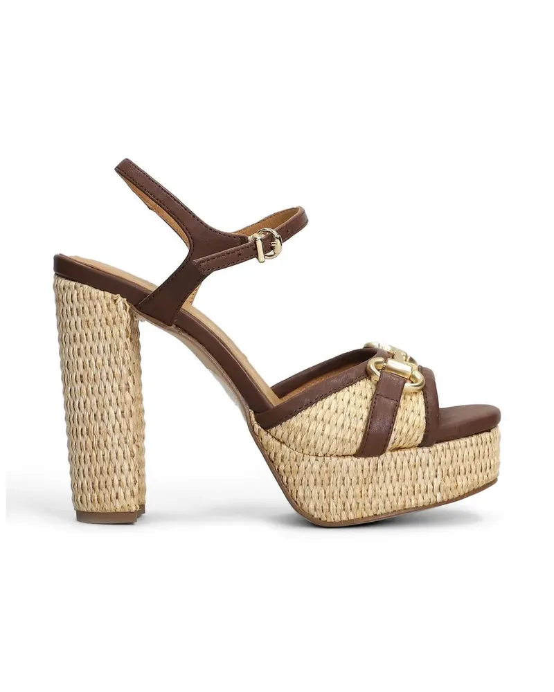 Pedro Miralles horsebit platform sandals - Nude Nude