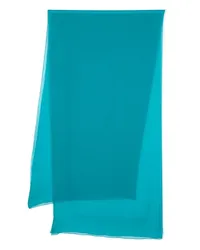 Alberta Ferretti Schal aus Seidenchiffon Blau