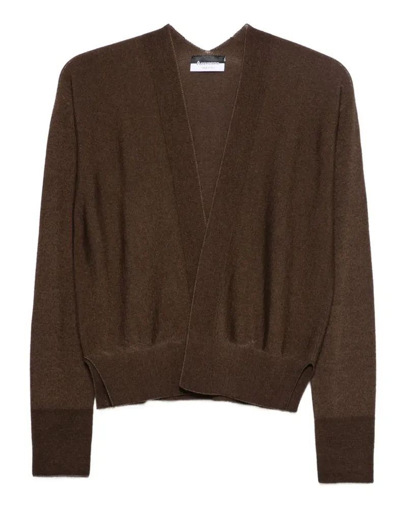 Arovescio Cardigan mit V-Ausschnitt - Braun Braun