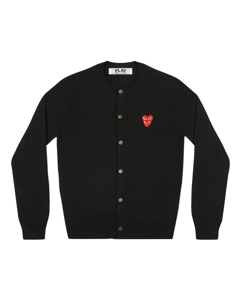 Comme des Garçons heart-embellished cardigan - Schwarz Schwarz