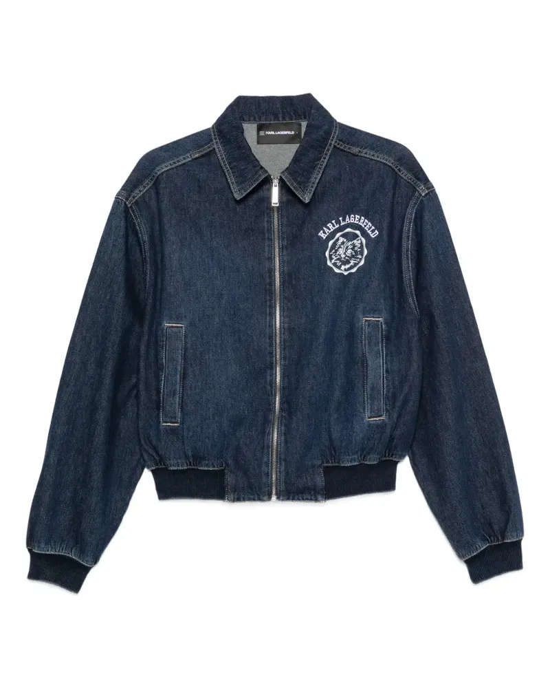 Karl Lagerfeld Ikon Jacke mit Reißverschluss - Blau Blau