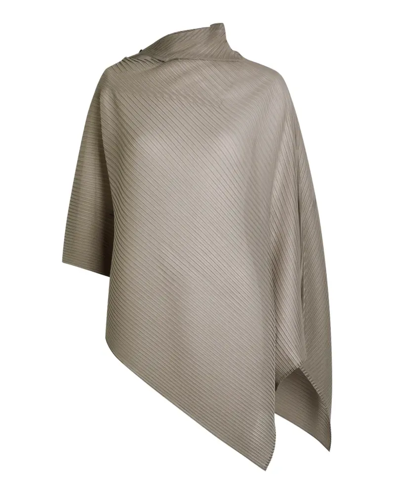 Issey Miyake Asymmetrisches Plisseeoberteil - Nude Nude