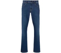 Slim-Fit-Jeans mit hohem Bund