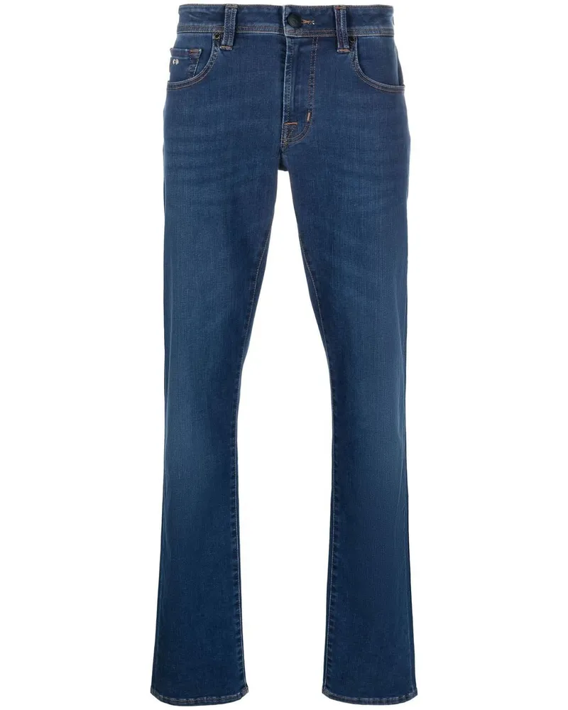 Tramarossa Slim-Fit-Jeans mit hohem Bund Blau