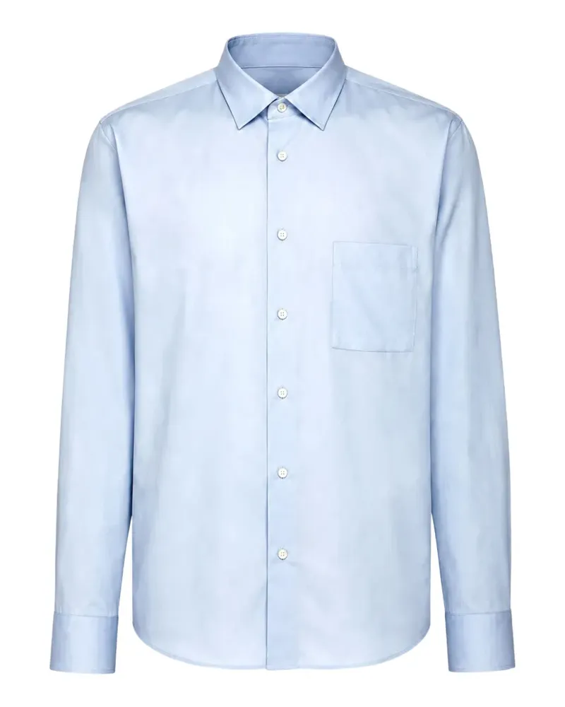 XACUS chest-pocket long-sleeve shirt - Blau Blau