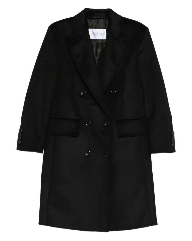Max Mara Klassische Cabanjacke - Schwarz Schwarz