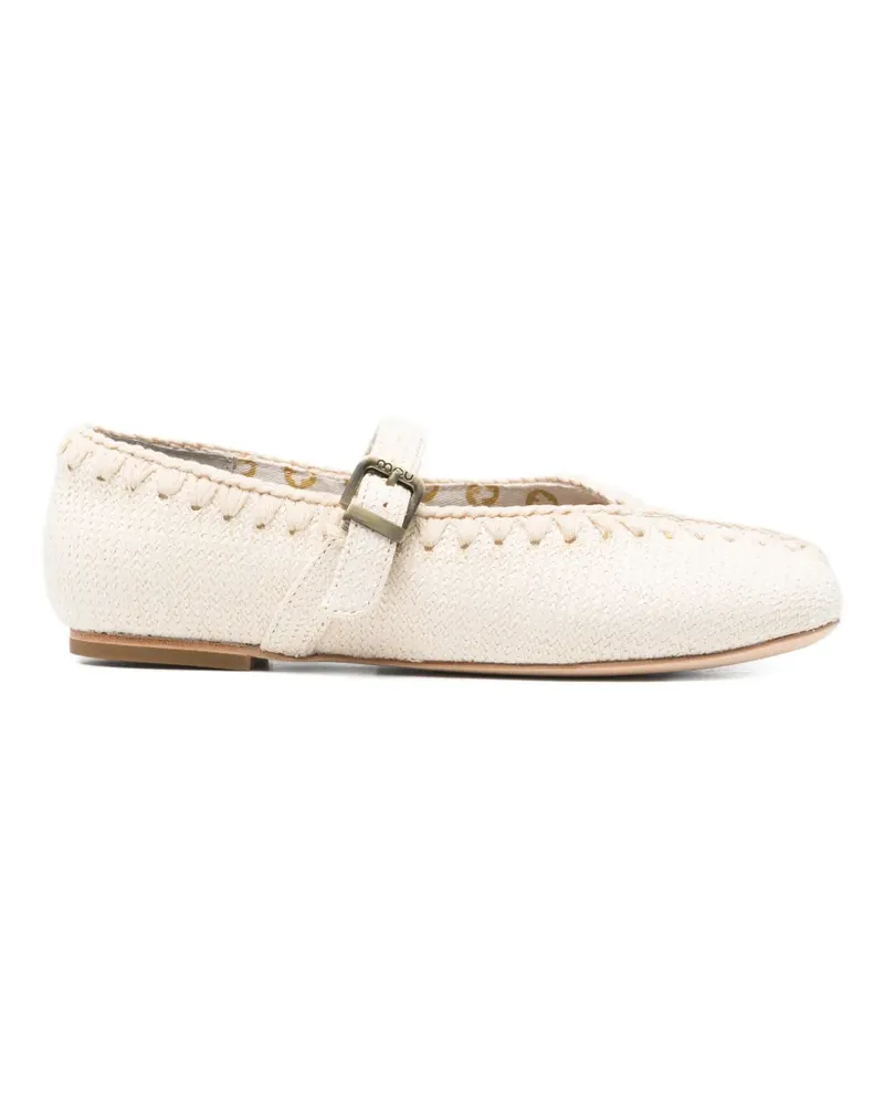 Mou round-toe ballet flats - Nude Nude
