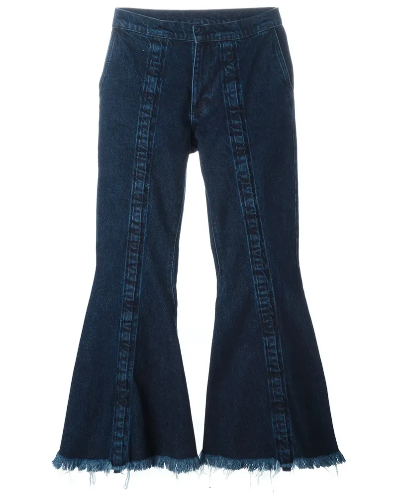 Marques ' Almeida Ausgefranste Bootcut-Jeans - Blau Blau