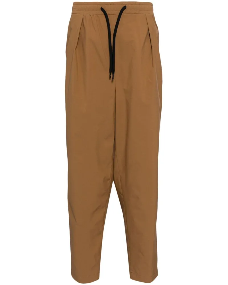 Yoshio Kubo Jogginghose mit Tapered-Bein - Braun Braun