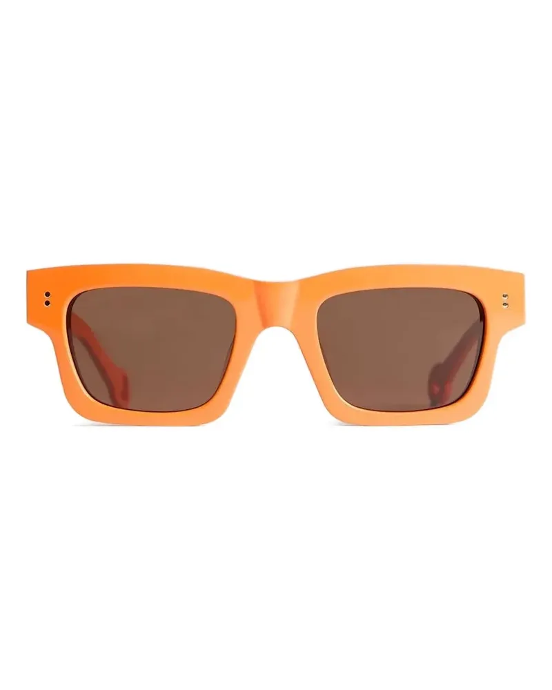 J.W.Anderson Sonnenbrille mit eckigem Gestell - Orange Orange