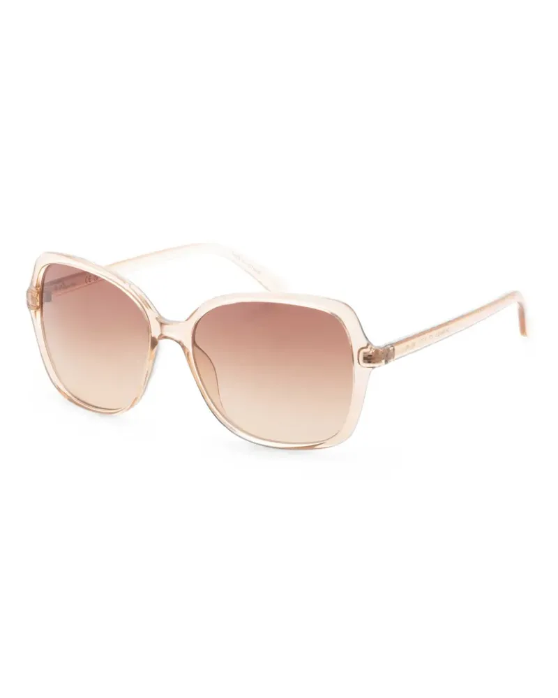 Calvin Klein oversized square-frame sunglasses - Nude Nude