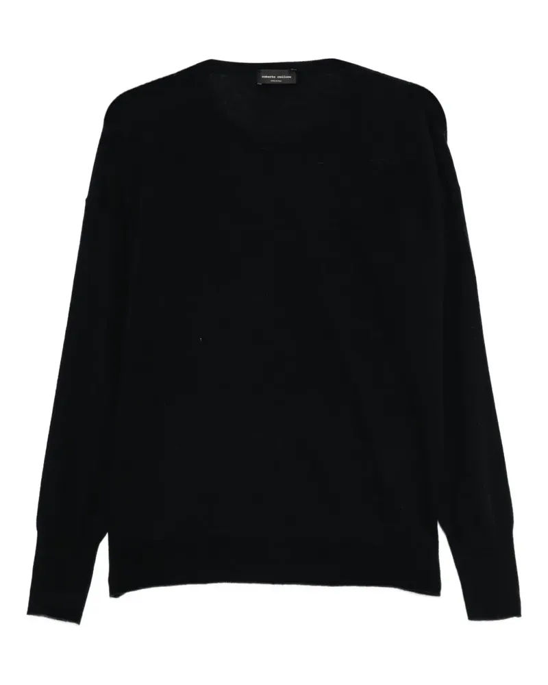 Roberto Collina Pullover mit rundem Ausschnitt - Blau Blau