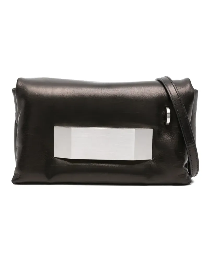 Rick Owens Kleine Pillow Griffin Clutch - Schwarz Schwarz