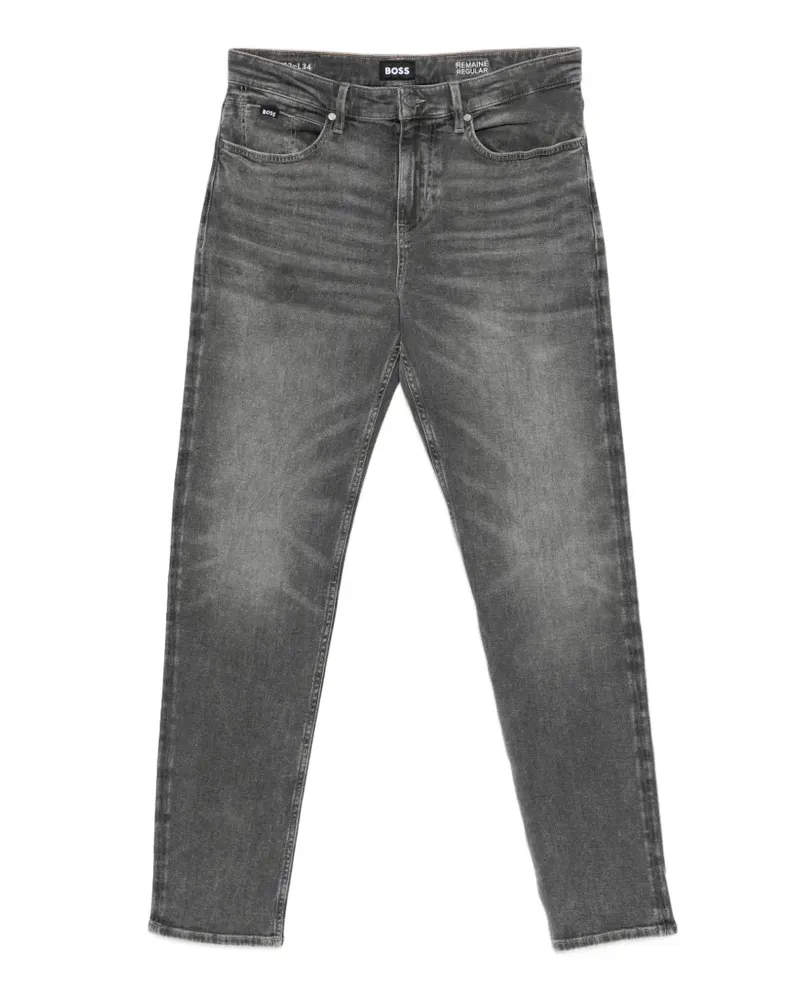 HUGO BOSS Five-Pocket-Jeans - Grau Grau