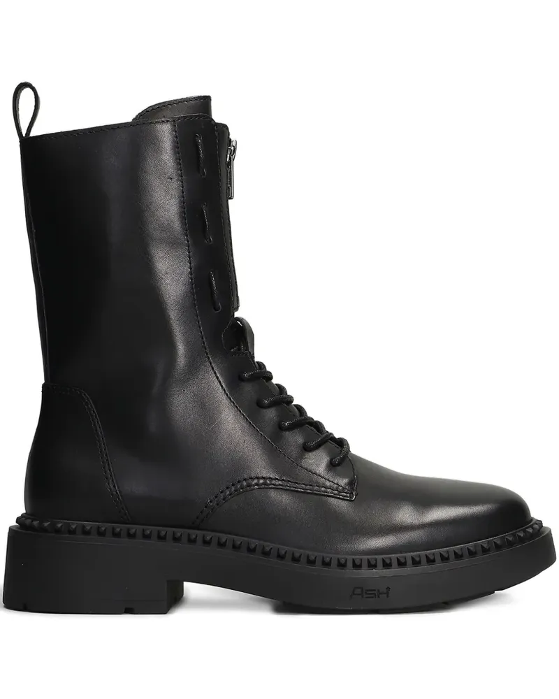 ash lace-up zip boots - Schwarz Schwarz